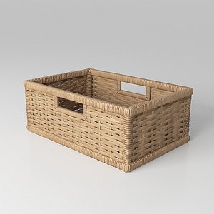 wicker basket 3D model