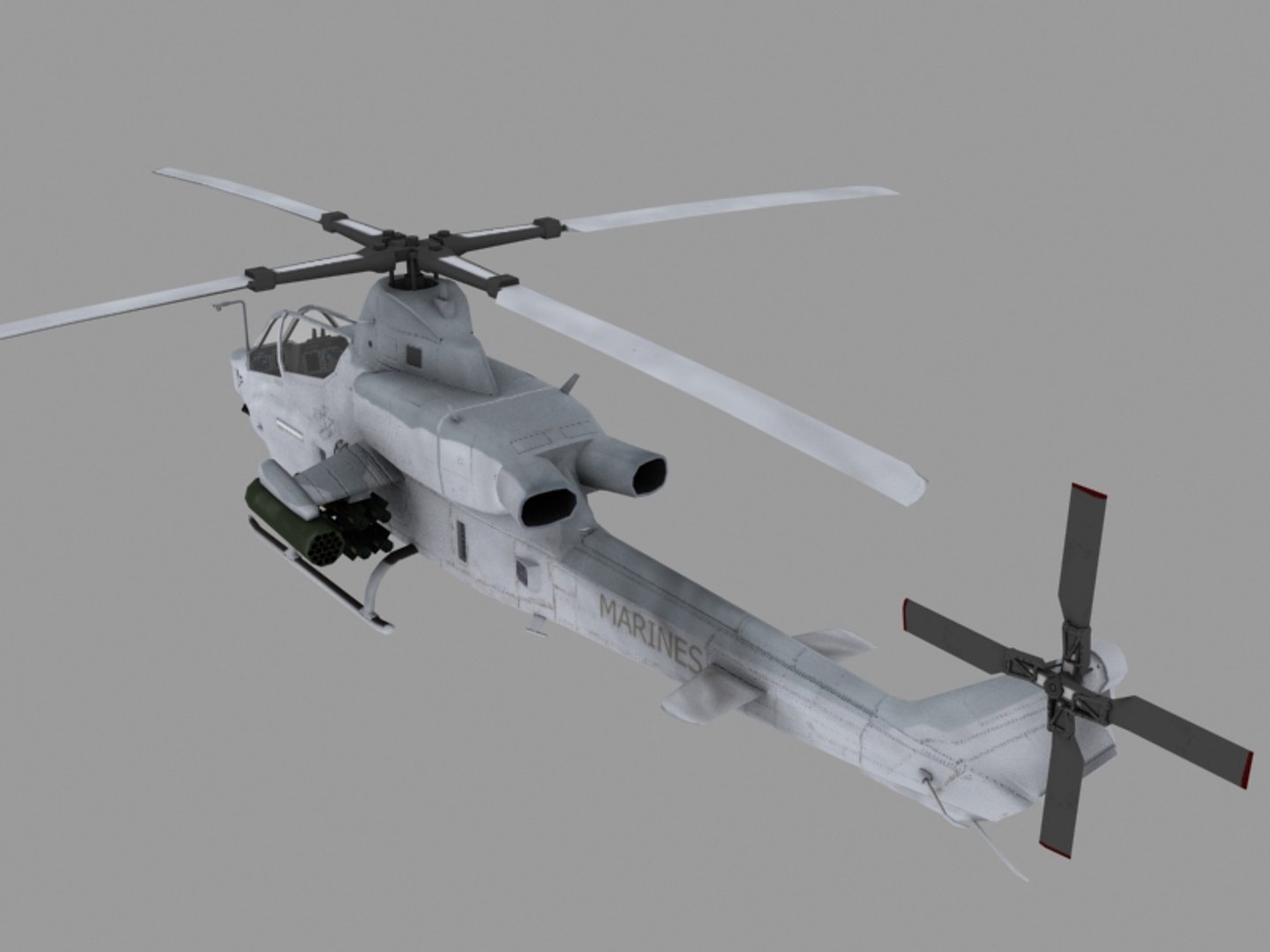 Max Ah-1z Viper Cobra Helicopter