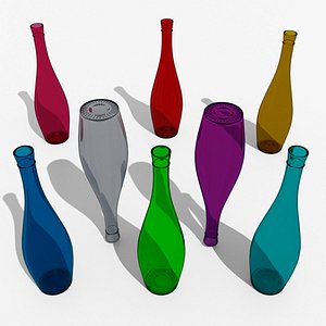 3D Bottle I Glass model