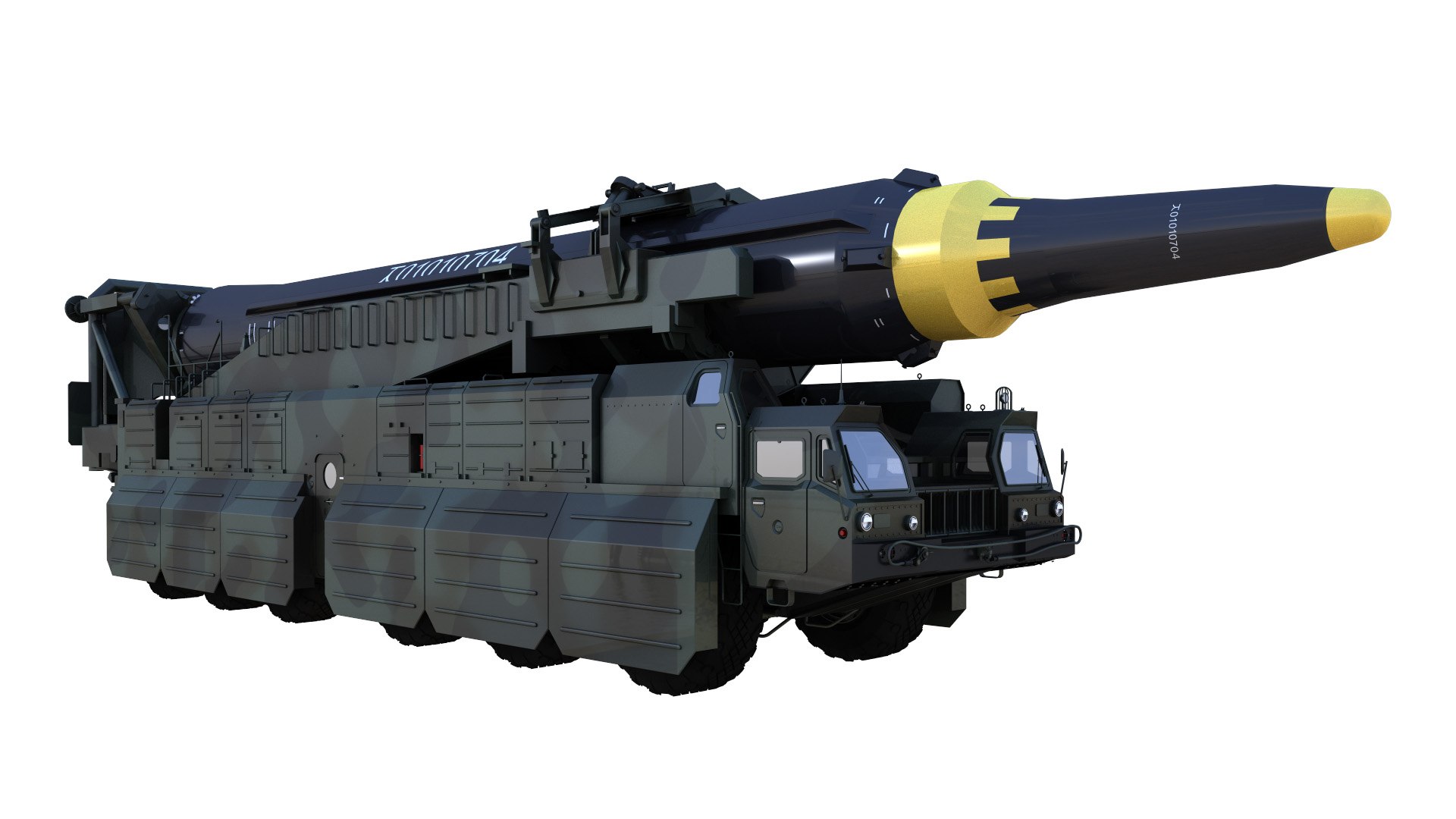 3D Hwaseong12 Missile Launch Vehicle - TurboSquid 2179029