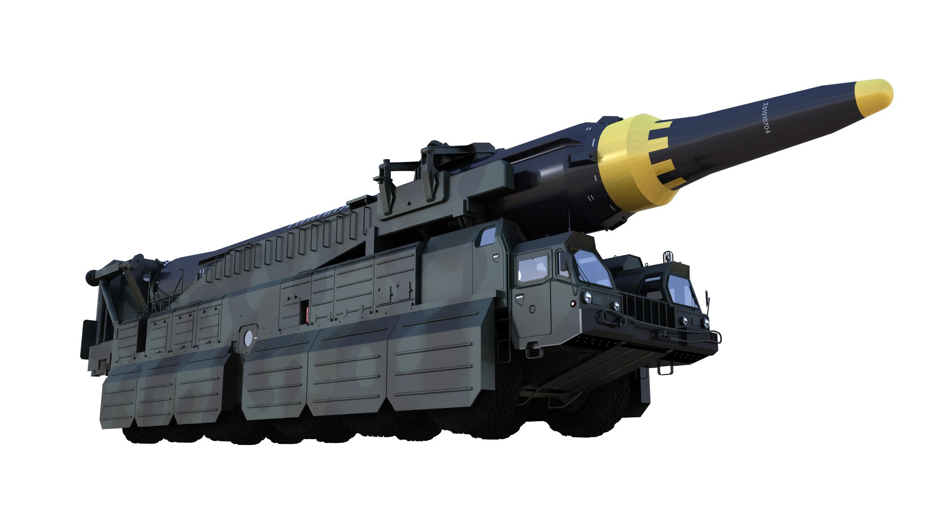 3D Hwaseong12 Missile Launch Vehicle - TurboSquid 2179029