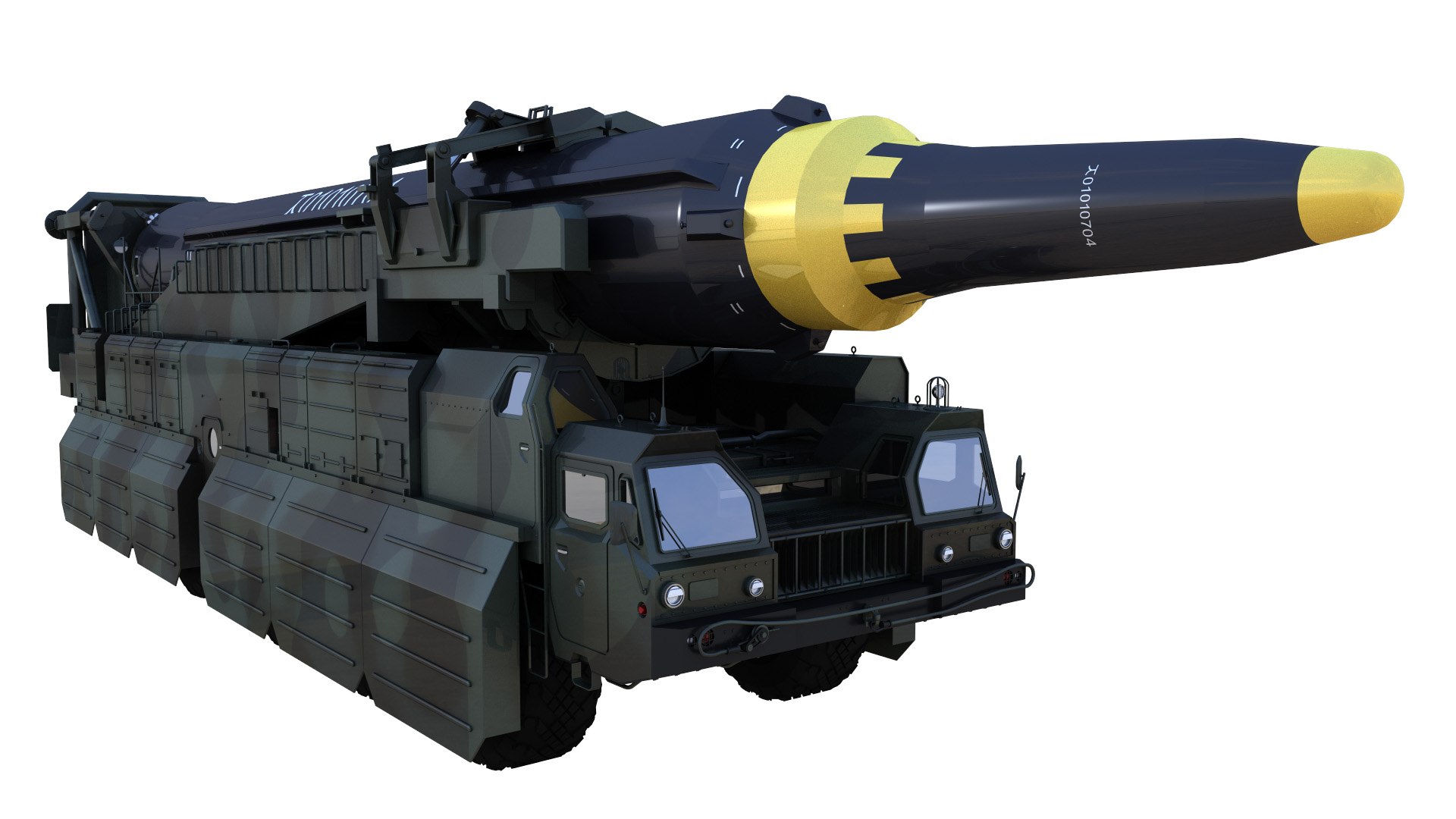 3D Hwaseong12 Missile Launch Vehicle - TurboSquid 2179029