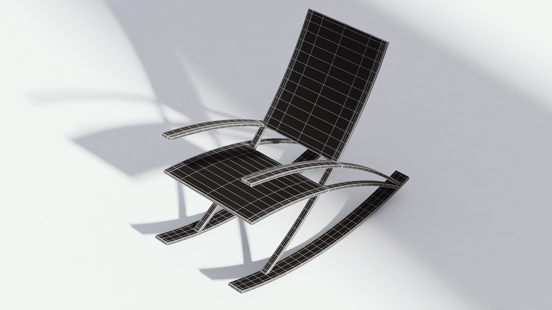 3D Rocking Wood Chair - TurboSquid 1448994
