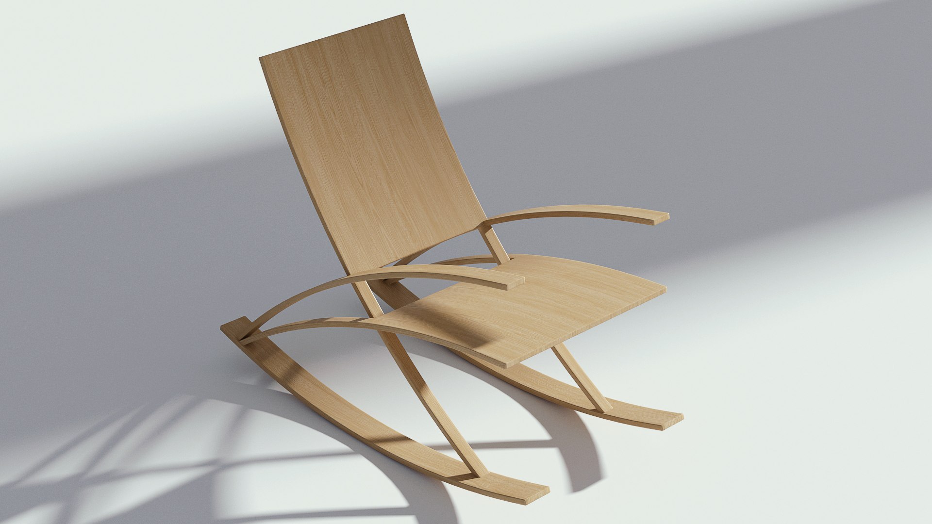 3D Rocking Wood Chair - TurboSquid 1448994