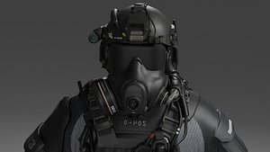 3D model soldier
