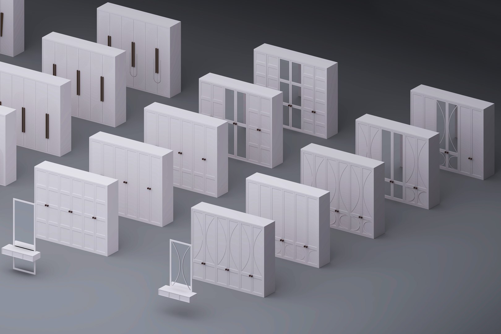 3D set of cabinets Low-poly 3D model https://p.turbosquid.com/ts-thumb/p8/hnzCrH/40/3copy/jpg/1731965339/1920x1080/fit_q87/8a93d23eef773102ab97dd5433a18de95a42a8ab/3copy.jpg