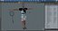 Asian Elderly Man Badminton Style T-pose