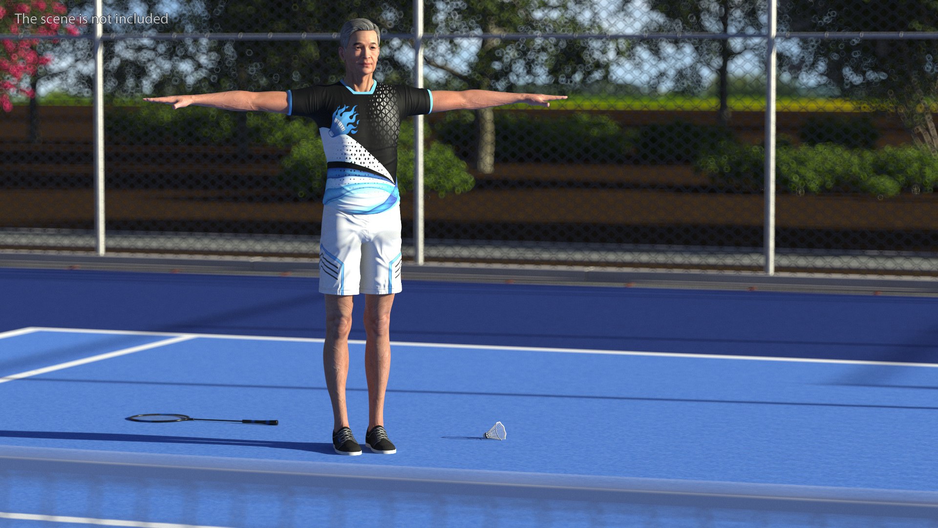 Asian Elderly Man Badminton Style T-pose model https://p.turbosquid.com/ts-thumb/p8/i3qQZT/vR/asianelderlymanbadmintonstyletposevray3dmodel002/jpg/1693978343/1920x1080/fit_q87/6c36d49584ca028801f3959690dc193f3656c63a/asianelderlymanbadmintonstyletposevray3dmodel002.jpg