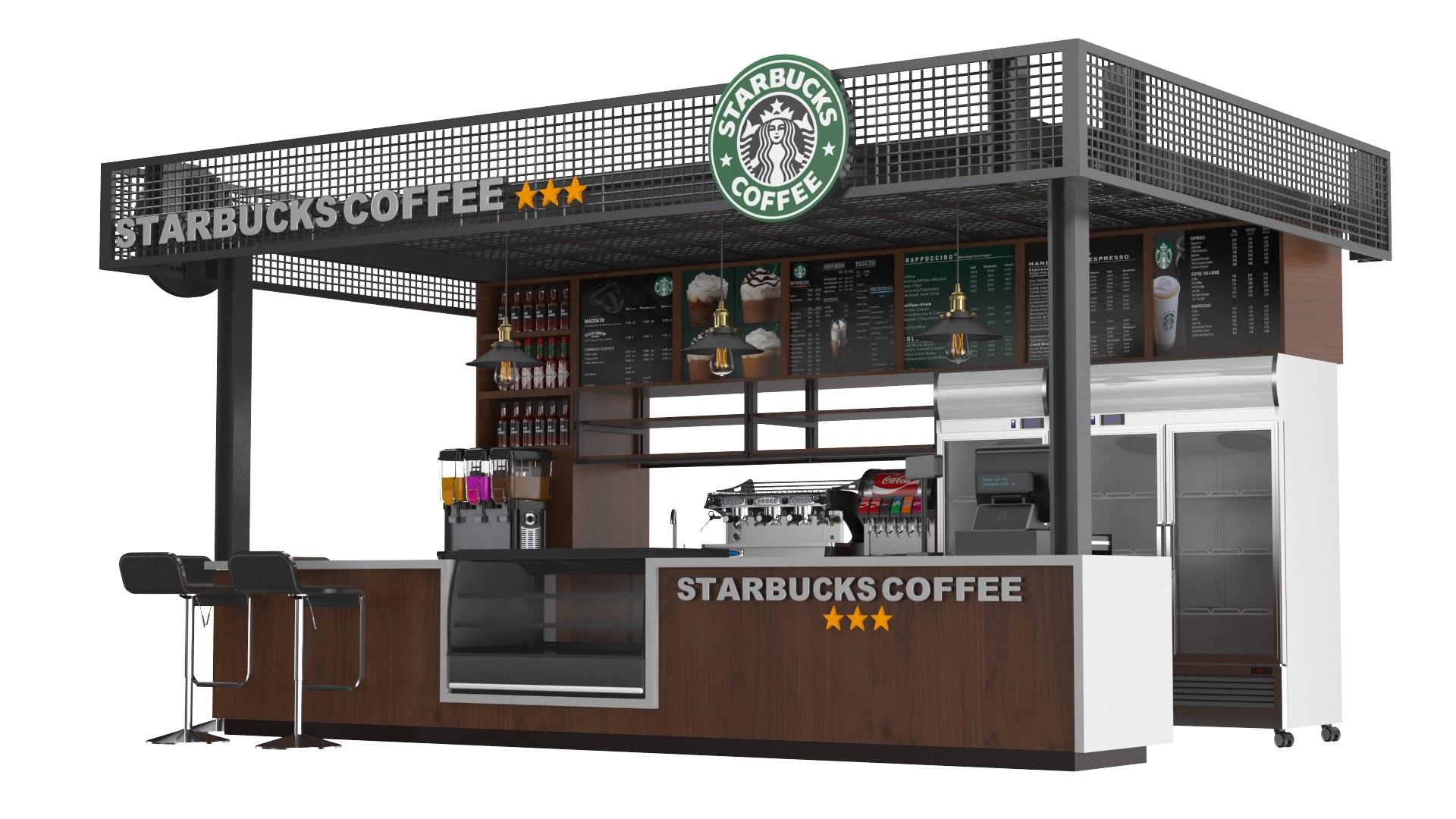 Detailed Starbucks Kiosk 3D model https://p.turbosquid.com/ts-thumb/p8/iHG0jE/8u/2/jpg/1683183996/1920x1080/fit_q87/301f619aeab020e22d760b00f3d05a8d0f0fb84f/2.jpg