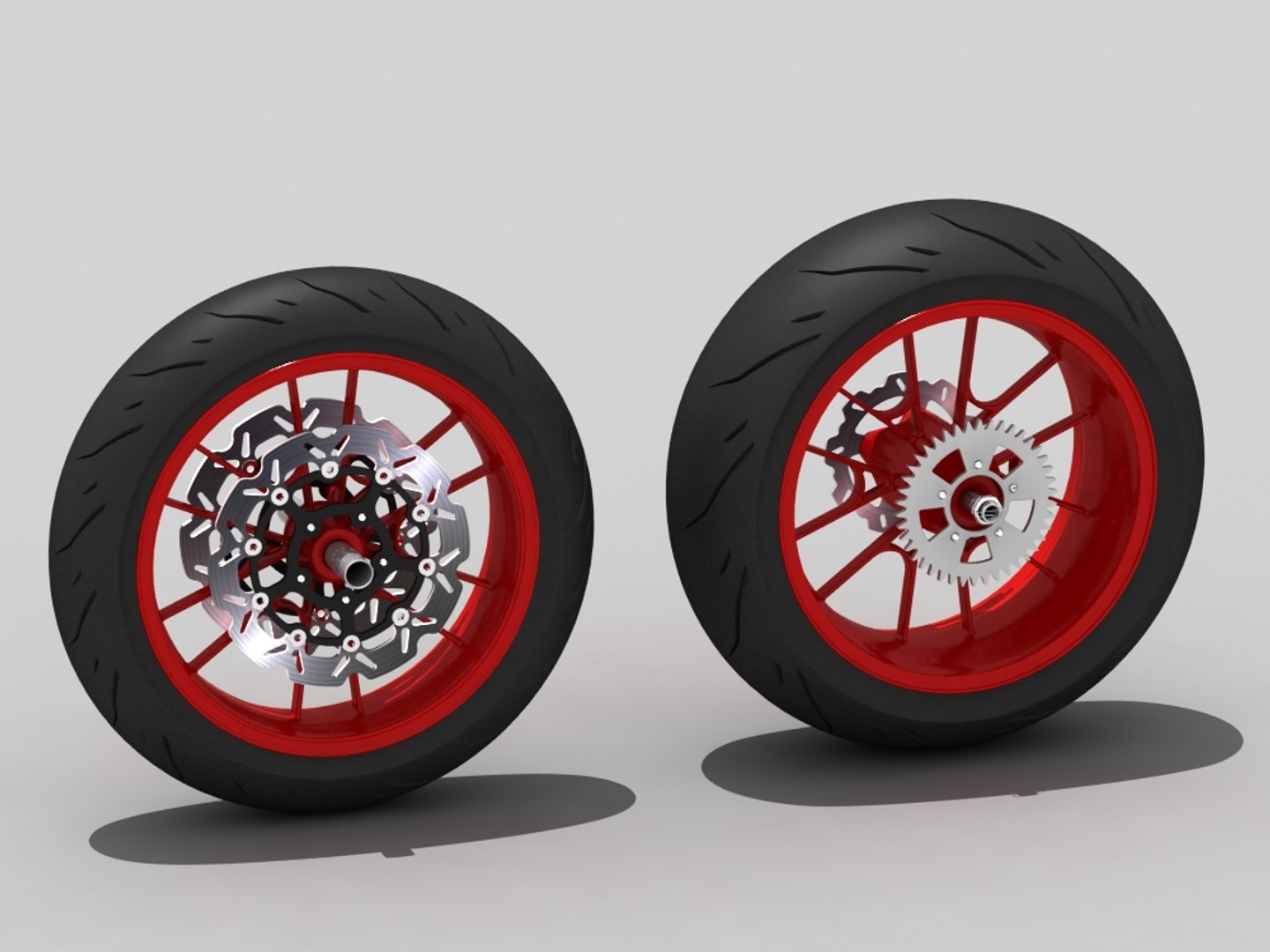 Motorcycle Wheels Dwg