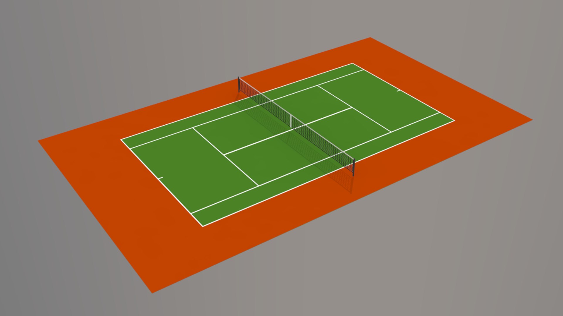 3d 3ds Tennis Hard Court V1