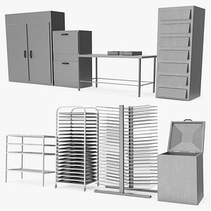 Bakery Interiorniture with Tray Carts