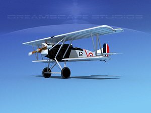 3d fokker dvii fighter model