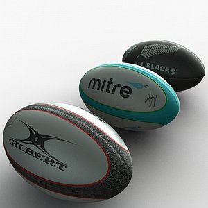 Rugby Ball Low Poly