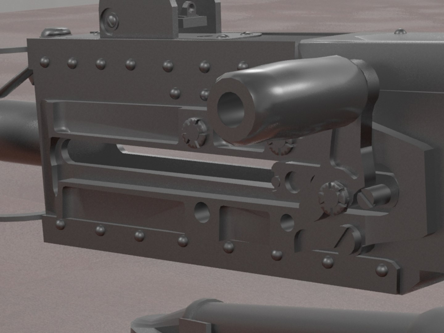 M2 Browning 3d Model