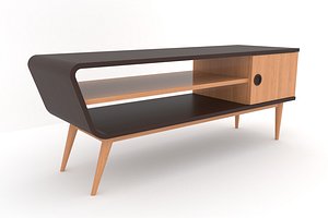 3D Mid-Century Modern TV Cabinet 140 Helsinki