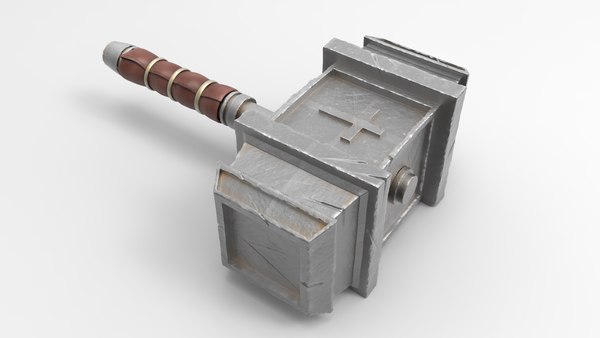 3D medieval hammer - crusader - TurboSquid 1282391