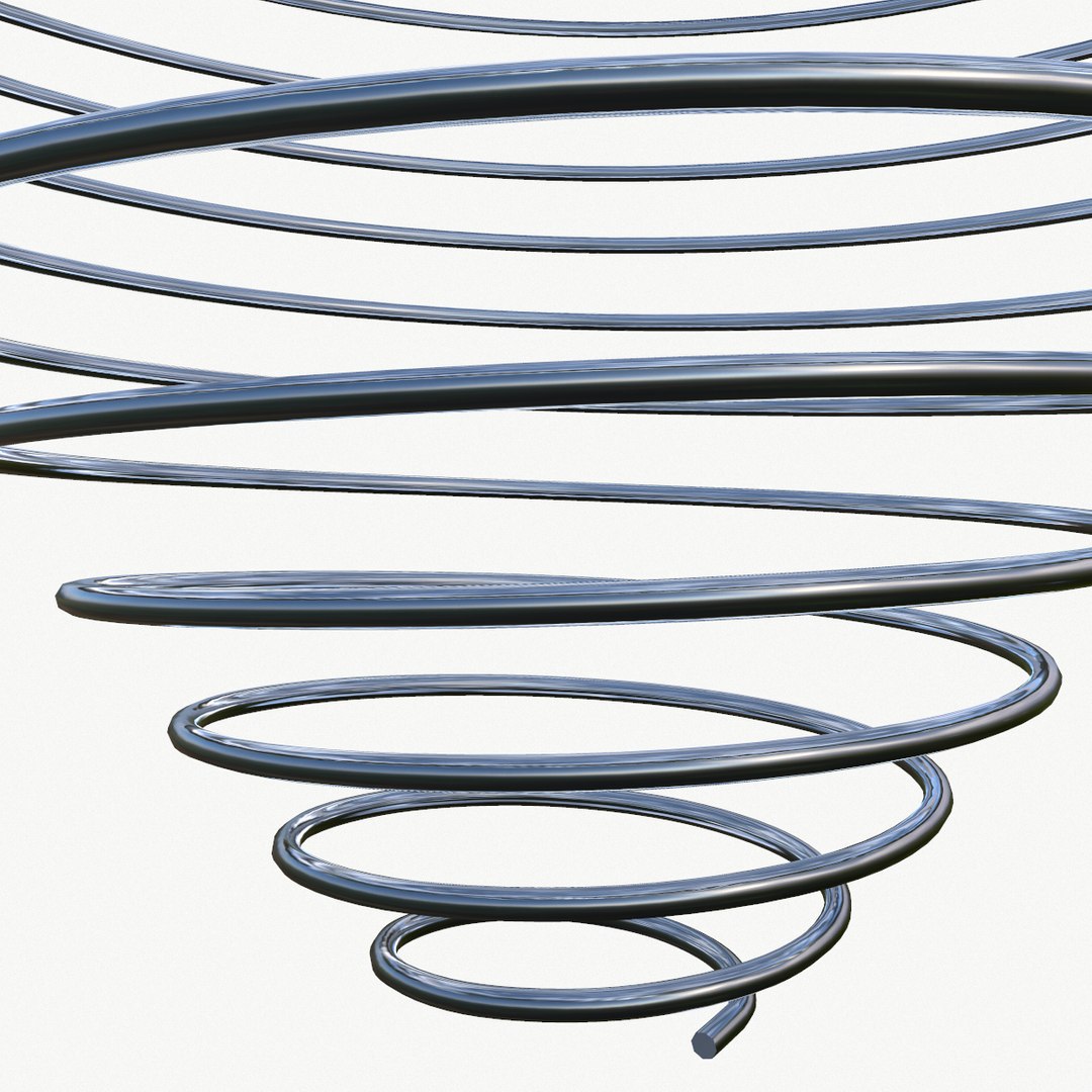 Metal Spiral Spring 3D Model - TurboSquid 1410712