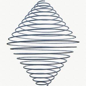 metal spiral spring 3D model