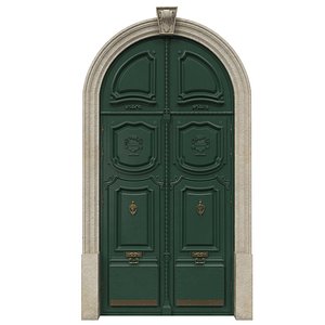 Entrance classic door 42 3D model
