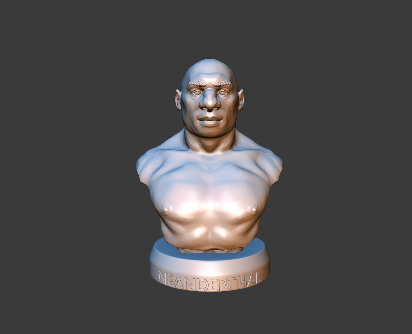 3D Bust Neanderthal - TurboSquid 1194001