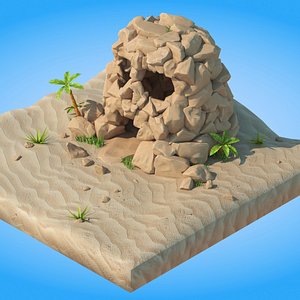Skull Cave 3D model
