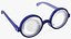 Blue Nerd Glasses