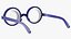 Blue Nerd Glasses