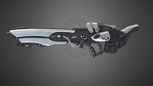3D model space gun