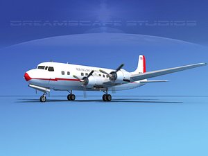 3d model propellers douglas dc-6