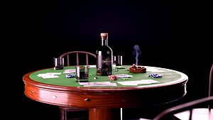 3D Poker Table - 3D Asset model