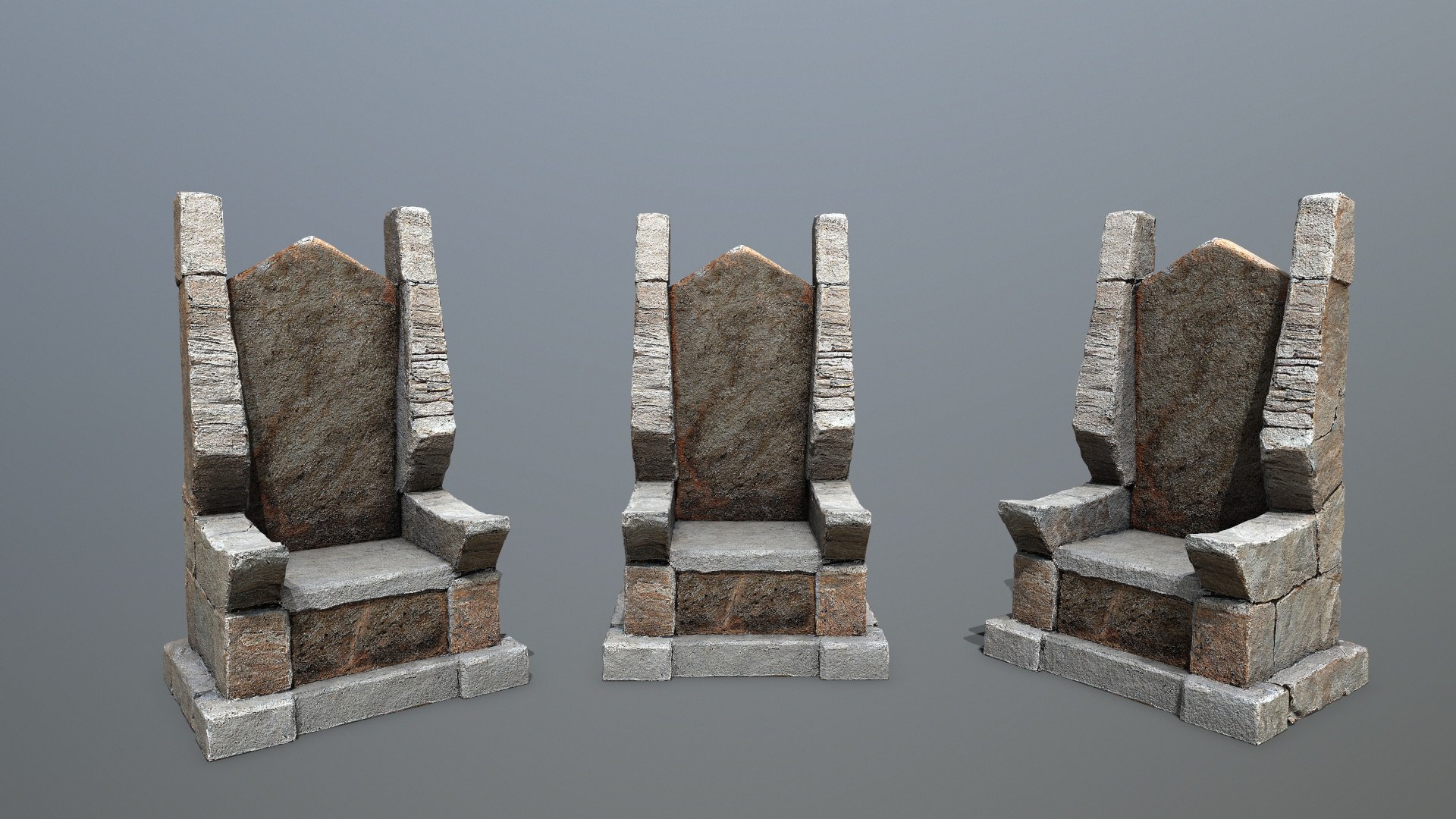 modelo 3d Trono de piedra - TurboSquid 2260356