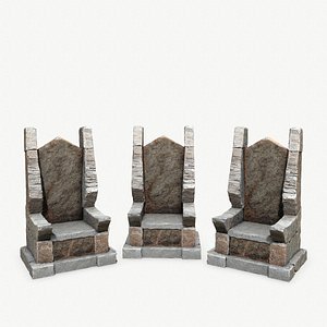 Stone Throne 3D model