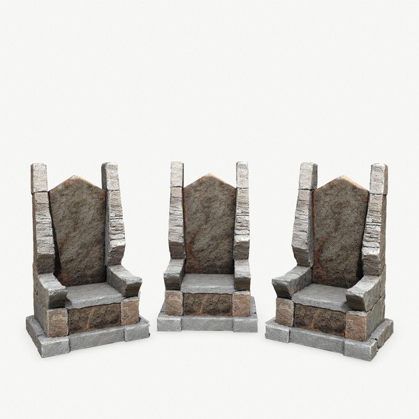 modelo 3d Trono de piedra - TurboSquid 2260356