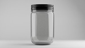 3D Mason jar