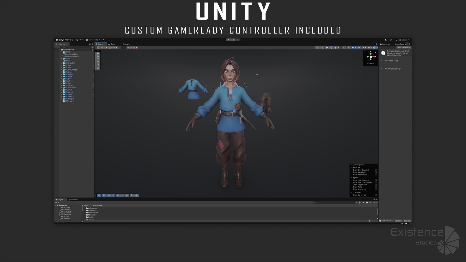 3D Little Girl Ellie - Stylized Young Heroine - Medieval Adventure Character - 65 model https://p.turbosquid.com/ts-thumb/p9/V6JDfn/qe/unity_01/jpg/1746521214/1920x1080/fit_q87/df701c0e45d949a826edfc35bd2275812e9f15b3/unity_01.jpg