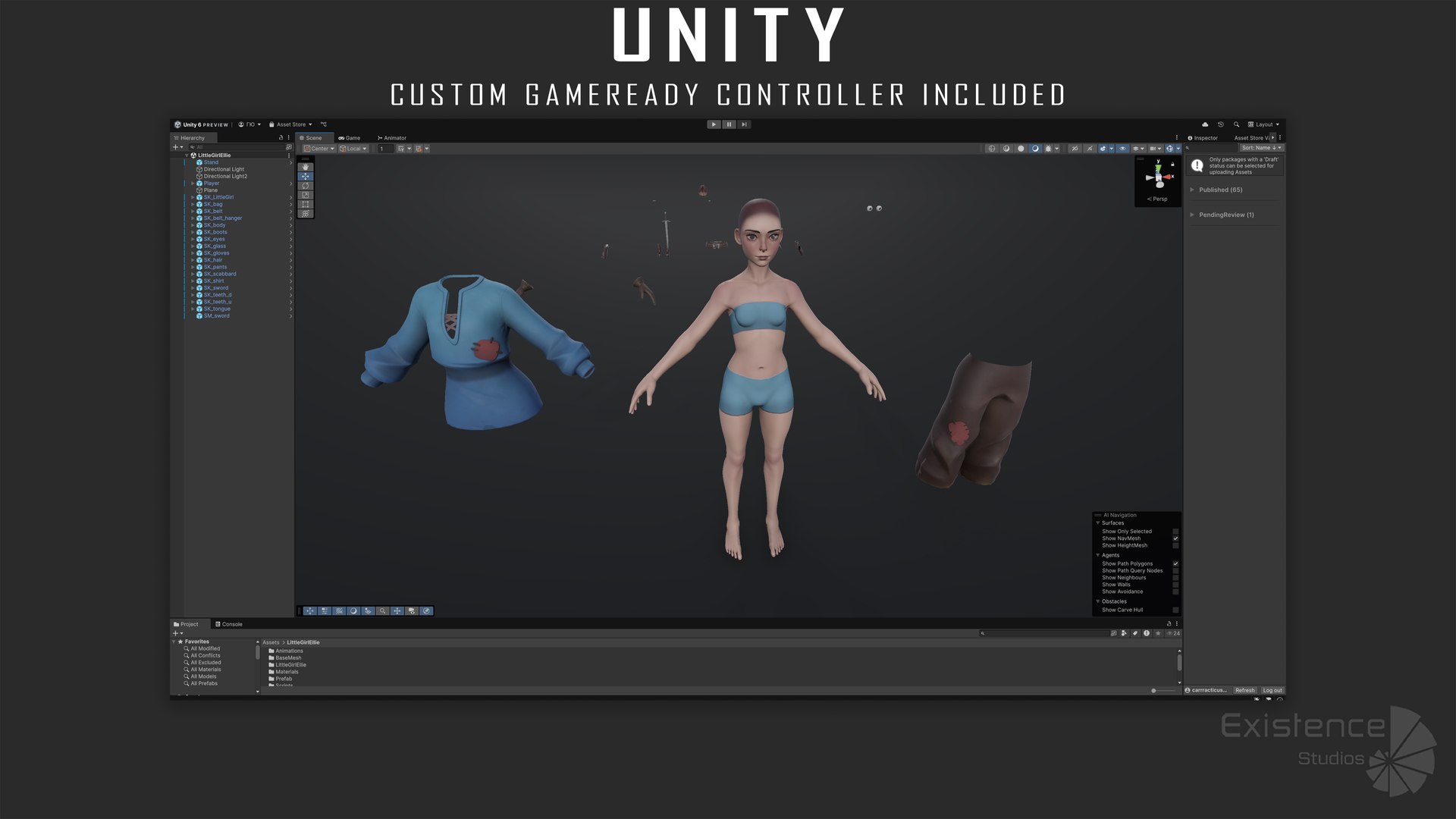 3D Little Girl Ellie - Stylized Young Heroine - Medieval Adventure Character - 65 model https://p.turbosquid.com/ts-thumb/p9/V6JDfn/ys/unity_02/jpg/1746521214/1920x1080/fit_q87/08c98103b698f57d8369ff93a37880305f4b0506/unity_02.jpg