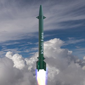 Iranian Khalij Fars Cruise Missile 3D model