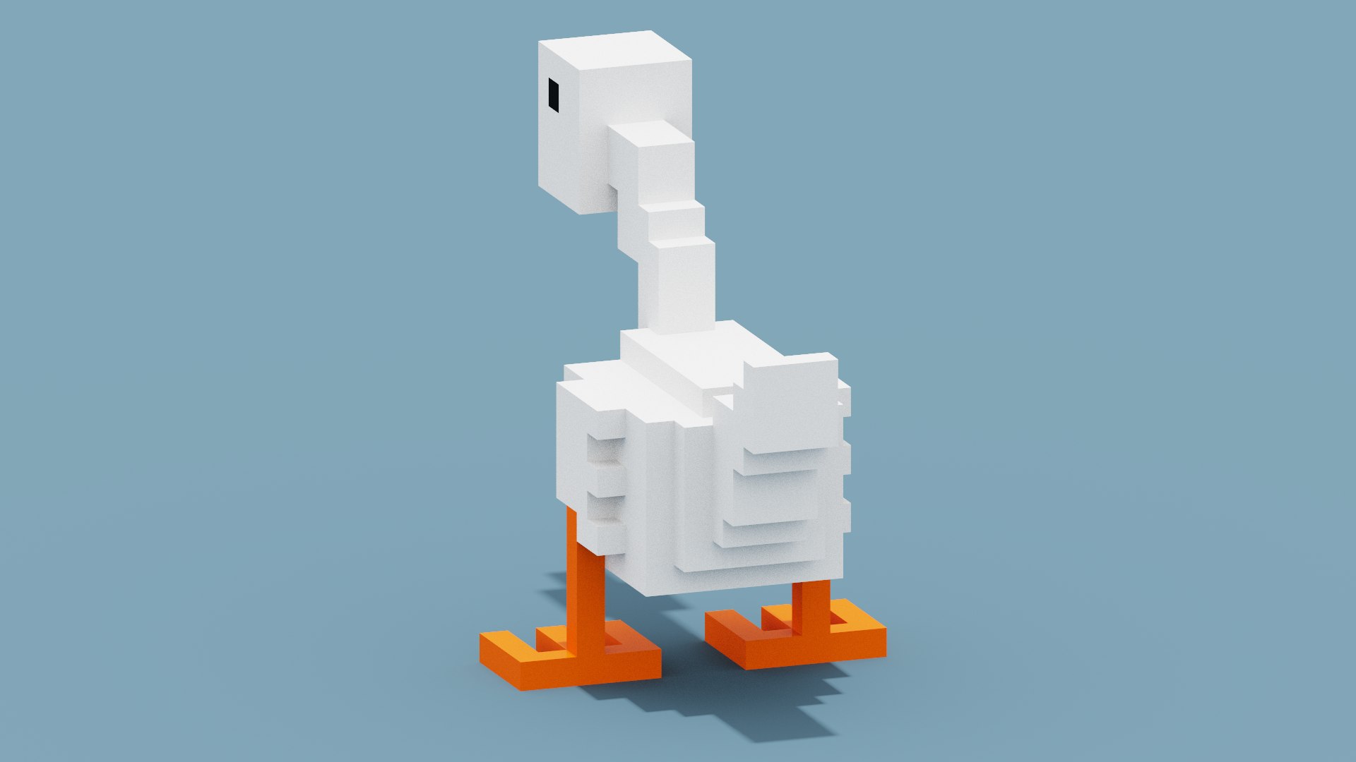 3D Voxel Goose model - TurboSquid 2007403