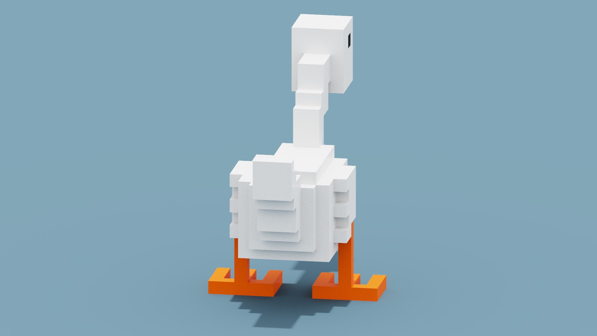 3D Voxel Goose model - TurboSquid 2007403