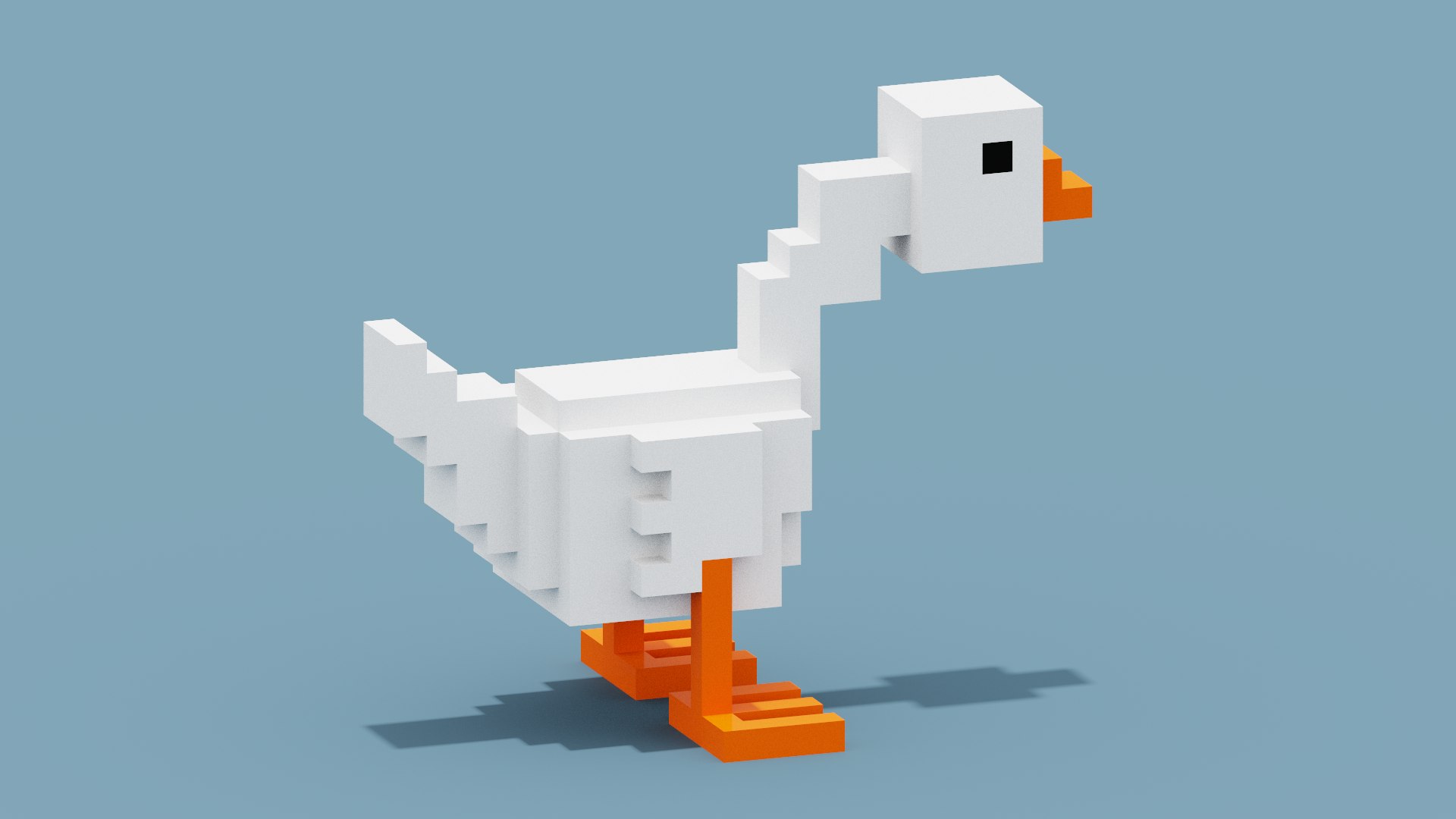 3D Voxel Goose model - TurboSquid 2007403