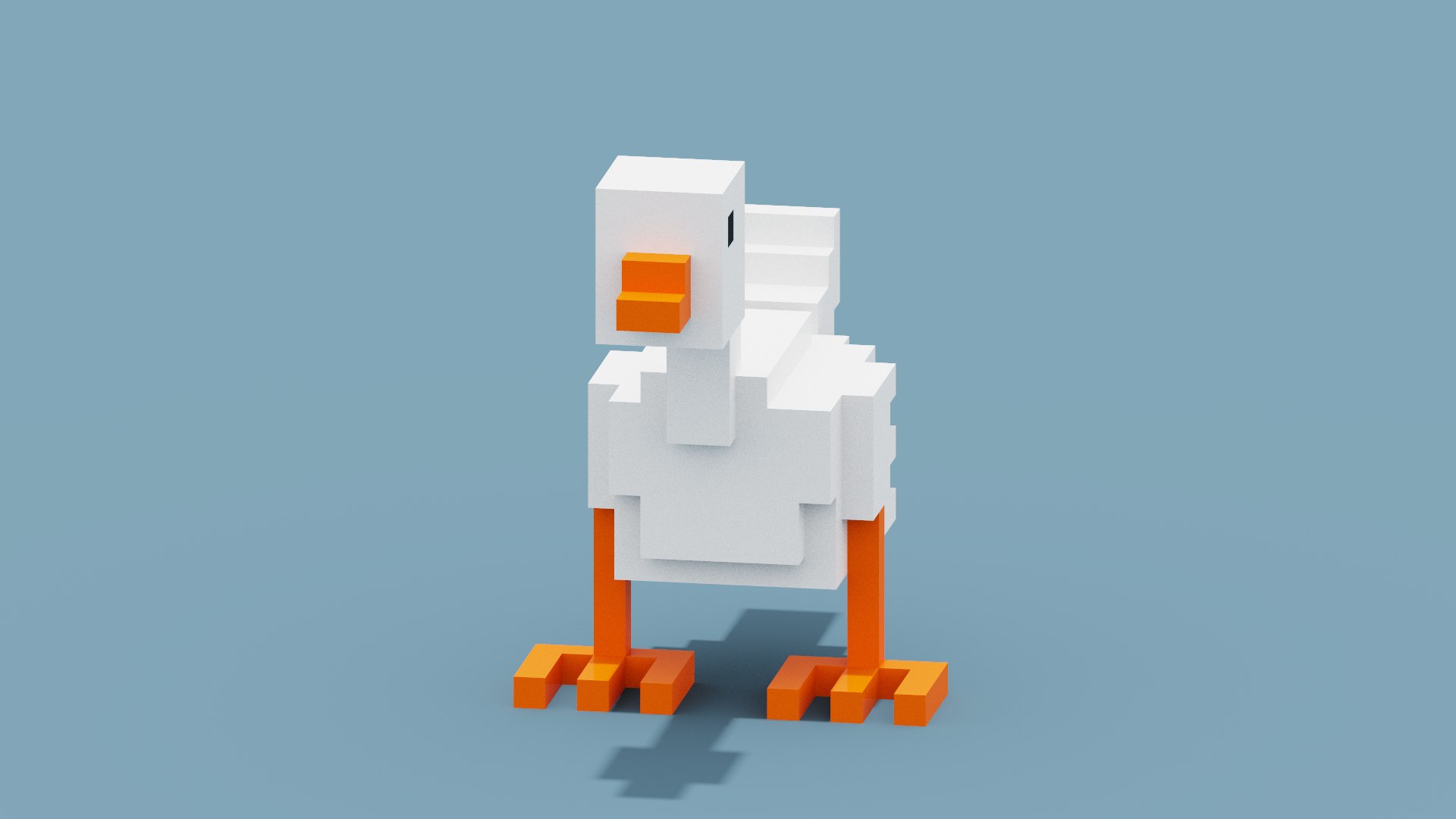 3D Voxel Goose model - TurboSquid 2007403