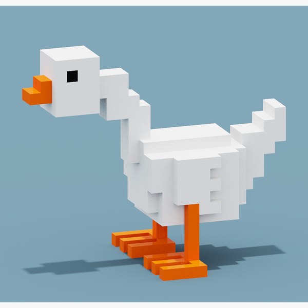 3d Voxel Goose Model - Turbosquid 2007403