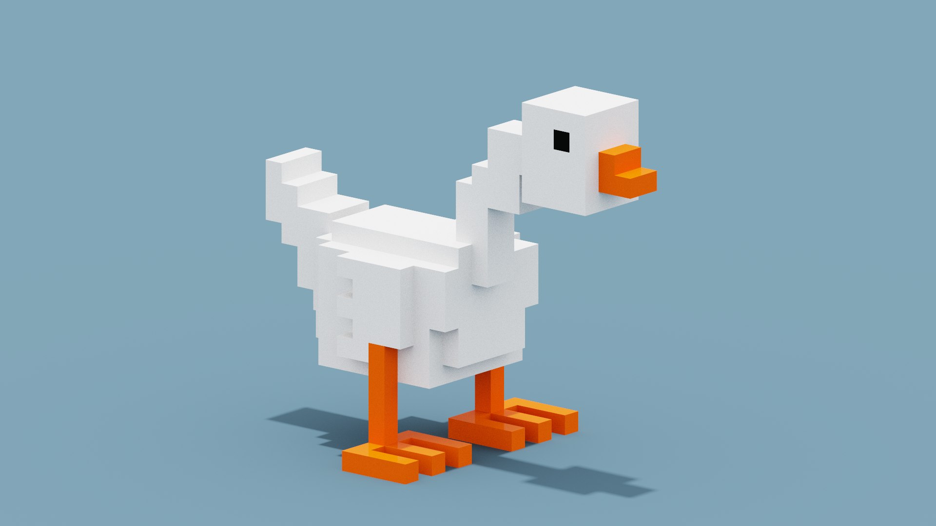 3D Voxel Goose model - TurboSquid 2007403