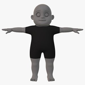base boy character 3D model