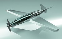 Sci-Fi Futuristic Plane Concept 01