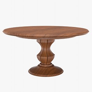 3D model Anika 120cm Round Dining Table VR / AR / low-poly