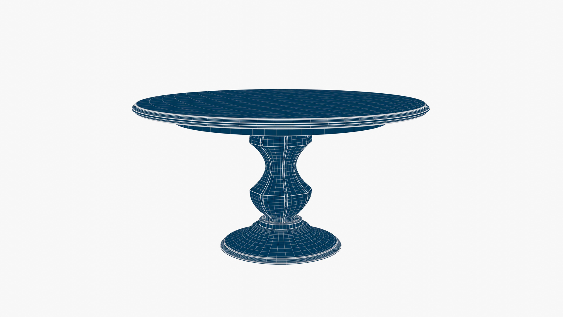 Round Dining Table 3D - TurboSquid 2079906