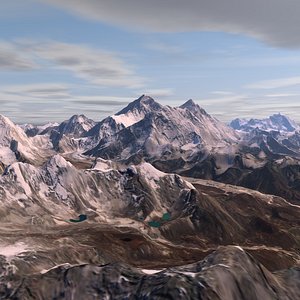 3D model mt everest