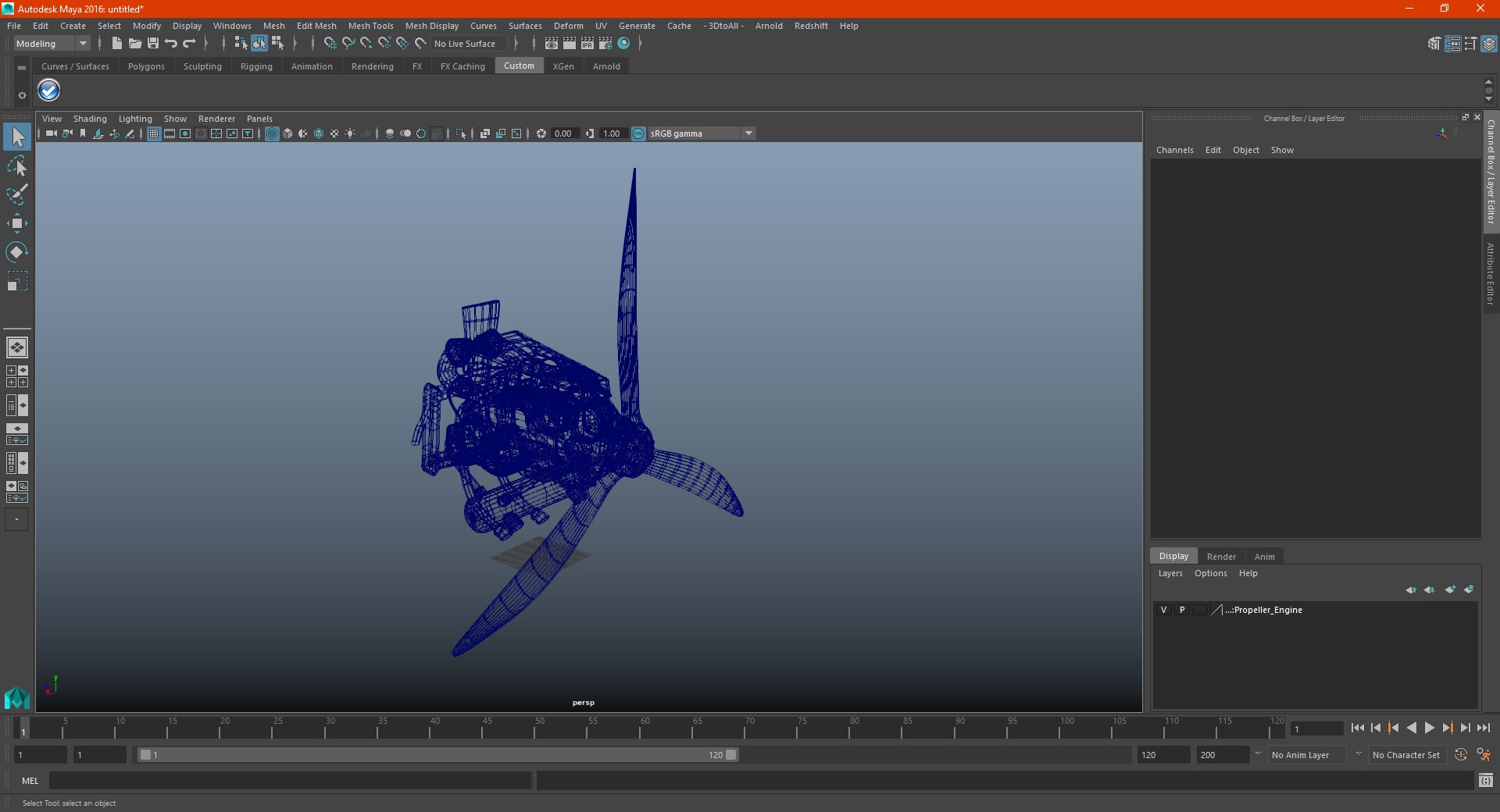3D propeller engine model - TurboSquid 1565321